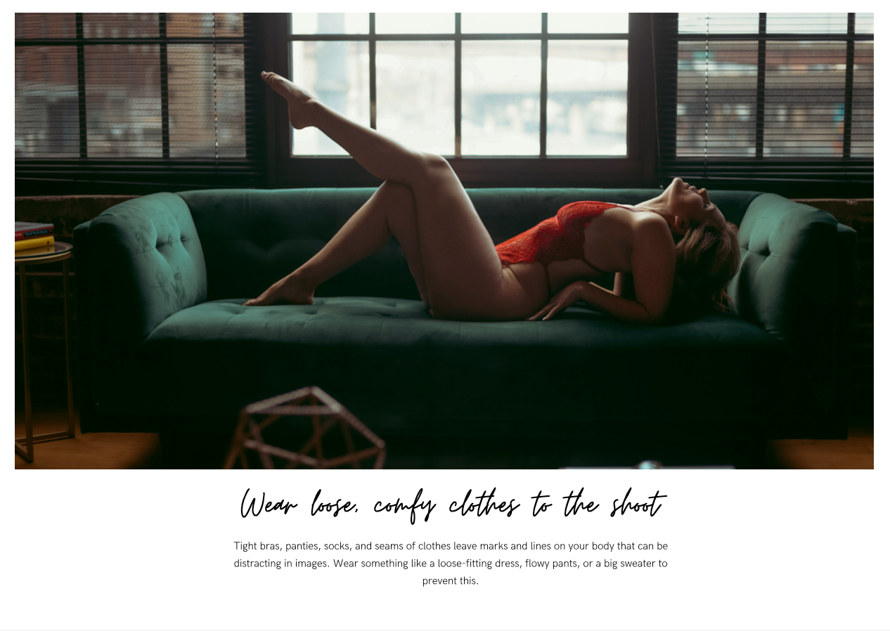 FREE!- Boudoir Preparation Guide