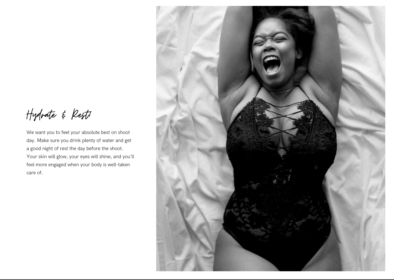 FREE!- Boudoir Preparation Guide