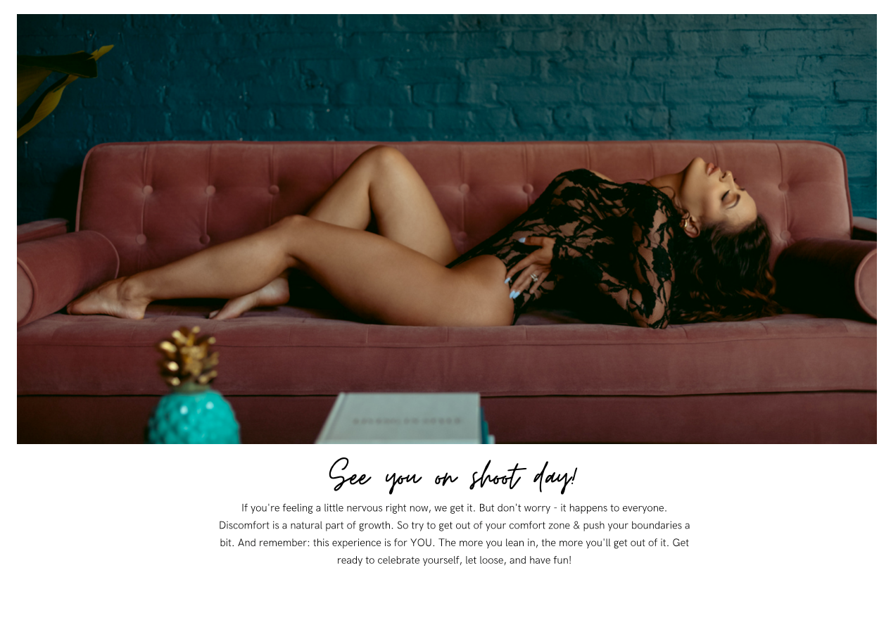 FREE!- Boudoir Preparation Guide